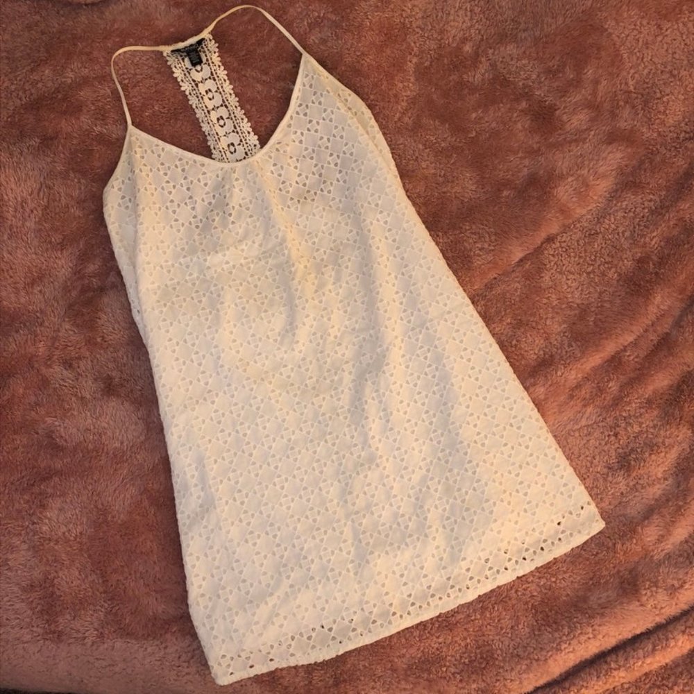 White Halter Dress